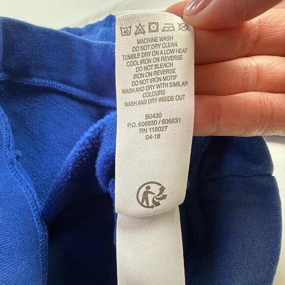 Mini Boden Boys Girls Soccer Ball Rainbow Sweatshirt Blue Size 2-3Y 98cm - Picture 6 of 6